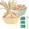 Sourdough Bread Baking Supplies, Bread Making Supplies Tools, Sourdough Starter Kit 9 inch Round & 10 Oval, Silicone Banneton Bread Proofing Basket with Scrapers and Oil Brush for Sourdough