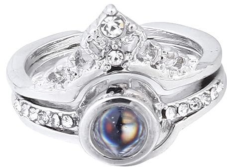 LIFKOME Projektionsring „Ich Liebe Dich“ Damenring Fingerring Damenschmuck Öffnungsring „Ich Liebe Dich“ Projektionsschmuck Handschmuck Romantischer Ring „Ich Liebe Dich“ Ring