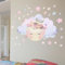 astylishome Wandsticker Kinderzimmer Wandtattoo Bunte Aquarell Pastell Wandaufkleber Badezimmer Babyzimmer Wohnzimmer Schlafzimmer Wanddeko Ornament 1017