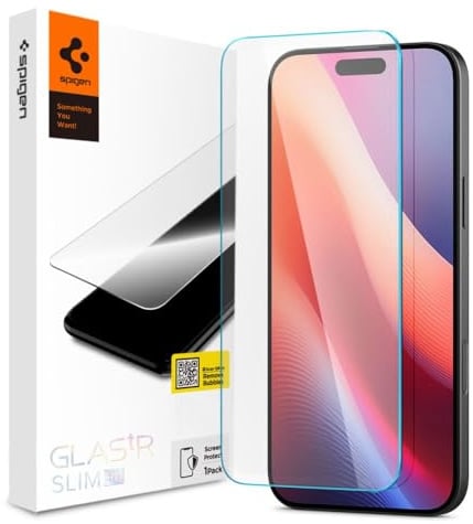 Spigen iPhone 16 / iPhone 15 Glass Screen Protector Glas.tR Slim HD - AGL06910