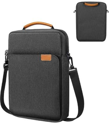 Tablet-Hülle – Tablet-Umhängetasche, Laptop-Innentasche, Tablet-Hartschalen-Hüllen mit stoßfestem, verschleißfestem Design, multifunktionale organisierte Tasche für Tablet und Laptop, 36 x 26 x 7 cm