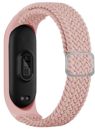 Panda Bobo Stretchy Nylon Wrist Strap For Reflex Active Series 1 Smart Watch Strap Band Replacement (Light Pink)