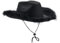 OZYILIAN Cowboy/Cowgirl Hut Federboa für Frauen, Unisex Cowgirl Hut für Party Kostüm Dress Up All Ages(Black,One Size)