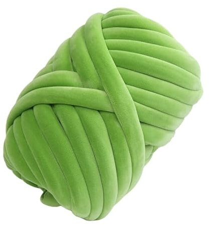 dicke wolle Arm-Strickwolle, 500 g, grobe Wolle für handgestrickte Decken, Taschen, DIY-Bastelarbeiten (15#green)