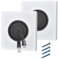 Wall Cable Entry Cover Plate: 2 Pcs White Cable Brush Plate - Wall Mounted Brush Faceplate, for Covering Outlets, Receptacles and Tidying Cords Wires Access