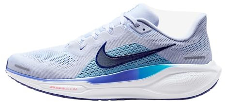 Nike Herren Air Zoom Pegasus 41 Straßen-Laufschuh, Ghost/Football Grey/Deep Night/Blue Void, 46 EU