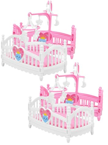 Supvox 4stücke Miniatur-Kinderbett Für Puppenhaus Mini-möbelmodell Puppenhaus-Kinderbett-Spielzeug Puppenhaus-dekor Mini-puppenbett Miniatur-Dinge Für Puppenhaus