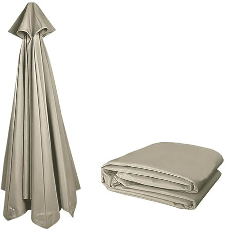3.50M Rechange pour parasol de patio en extérieur | Remplacement robuste pour parapluie de marché | Toile de parasol pour 8 baleines | Protection UV et imperméable | auvent de rechange Seulement(Top c