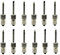 Reinscer 4X USB-LöTkolbenkopf E10-Schnittstelle LöTkolben LöTkolbenkopf LöTkolbenkopf mit Gewinde (Spitz)