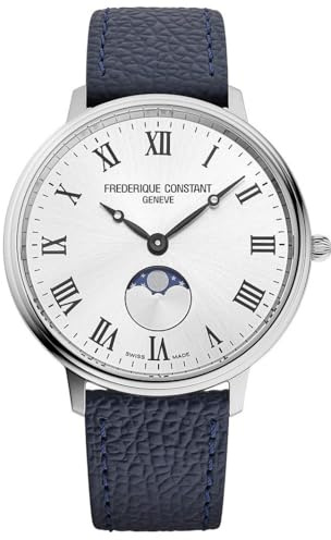 Frédérique Constant Herren Analog Quarz Armbanduhr Classic Moonphase