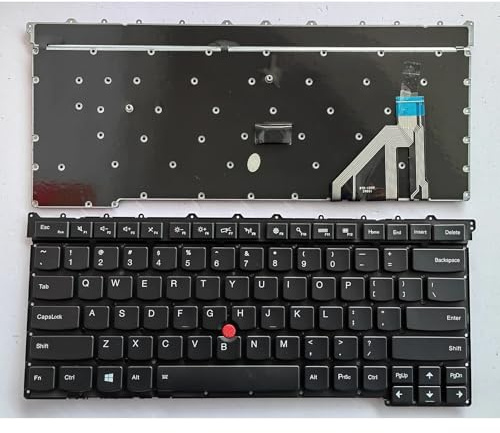 YUNHUOZ Laptop US Layout Keyboard for Lenovo for ThinkPad X1 for Carbon 3rd Gen 2015 20BS 20BT TP00061B(No point Backlit US)