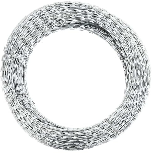 Sophrelle Alambre de espino Concertina helicoidal Acero galvanizado 100 m Verde,141075