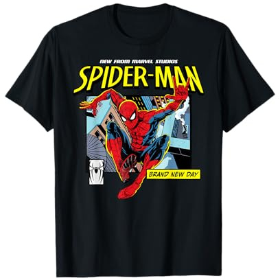 Marvel Studios Spider-Man BND Movie 2026 Rooftop Comic Panel T-Shirt