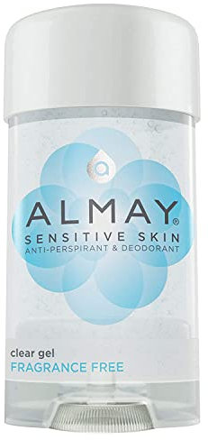 Almay Sensitive Skin Clear Gel Anti-Transpirant & Deodorant, parfümfrei, 64 ml