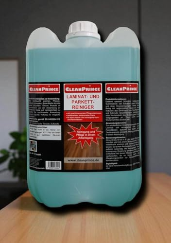CleanPrince 10 Liter Laminat- und Parkett-Reiniger | auch für Kork, rutschhemmend Glanzboden