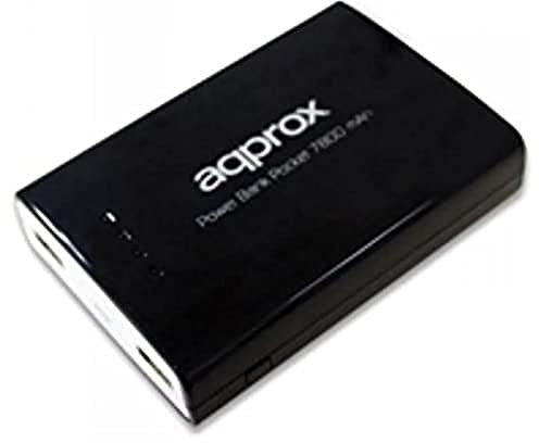 Approx APPPB78EVBK - Cargador Universal con batería Externa de 7800mAh, Color Negro