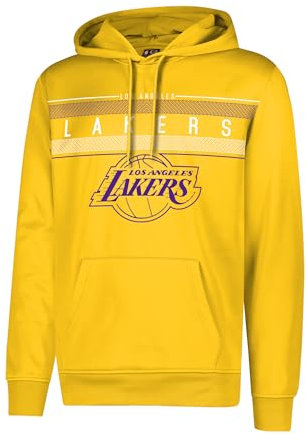 NBA Herren Fleece Hoodie Pullover Sweatshirt Poly Midtown, Herren, Midtown Hoodie,GHM1461F-LL-Large, gelb, Large