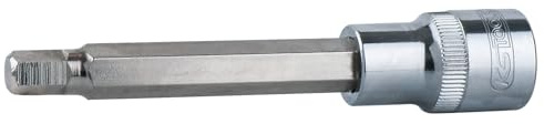 KS Tools 1/2'' Sechskant-Bit-Stecknuss 110mmL x 4mm, auf Hänger