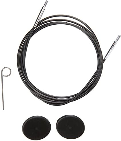 KnitPro Cavo per Maglieria con connettore, Black, Makes 120cm/48