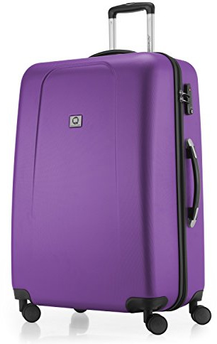 HAUPTSTADTKOFFER - Wedding - Valigia Trolley rigido grande ABS TSA 4 ruote, 75 cm, 103 litri, Viola