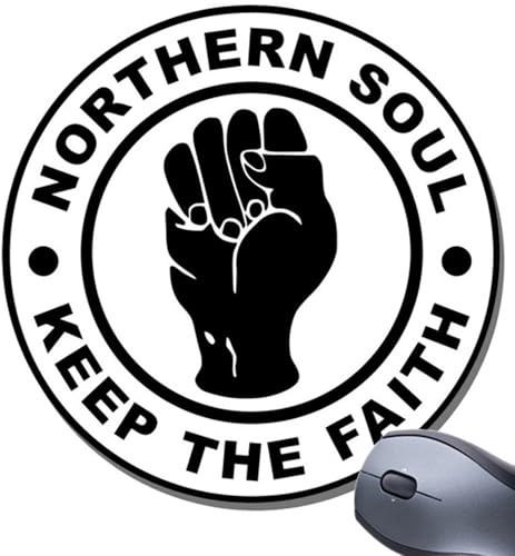 Northern Soul Keep The Faith Round Mouse Mat. Mouse pad