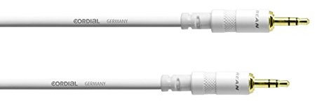 CORDIAL CABLES Audiokabel Minijack 3 m weiß AUDIO Essentials Mini-Jack-Kabel