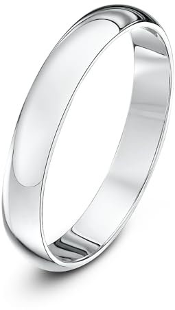 Theia Ehering Palladium 500, Sehr massiv, D-Form, 3mm - Größe 59 (18.8)