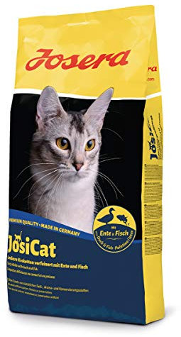 JosiCat Crispy Duck (1 x 10 kg) | Premium Trockenfutter für ausgewachsene Katzen | Katzenfutter | powered by JOSERA | 1er Pack