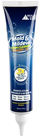 Skylarlife Home Mould & Mildew Stain Remover Gel Stain Remover Cleaner Wall Mould Stain Cleaner for Tiles Grout Sealant Bath Sinks Showers