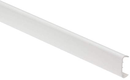 U Section PVC Melamine Furniture Panel Edge Trim Capping 2.5M chipboard Plywood TMW Profiles (White)