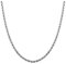 PORI JEWELERS Sterling Silver 2mm diamond cut rope chain necklace- Made In Italy, Sterling Silver Silver Nickel Yellow Gold