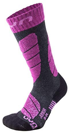 UYN S100045 SKI Socks Unisex Melange antracita/púrpura 30