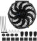 EBTOOLS 12V 80W Ventilator Kühler, 12 Zoll Motorkühler Universal Ventilator Lüfter Slim Lüfterrad Elektrolüfter Push Pull Lüftermotor Kühlerventilator mit Montagesatz