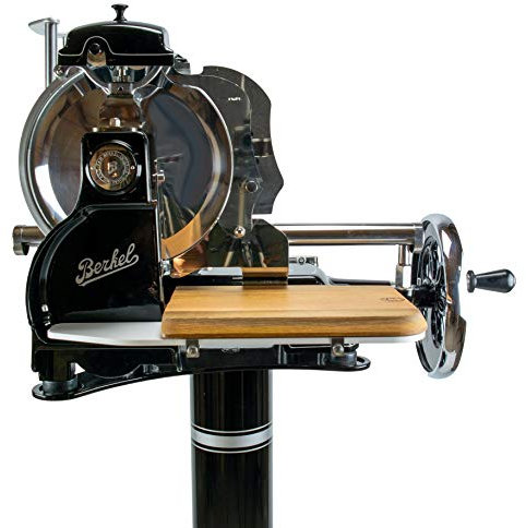 Palatina Werkstatt®, tagliere esclusivo per affettatrice Berkel B3, assolutamente su misura, realizzato a mano in legno di fusto riciclato.