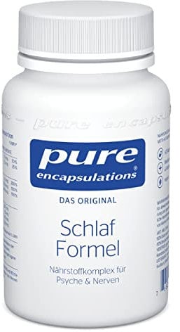 Pure Encapsulations - Schlaf Formel - Nährstoffkomplex mit Melissen-Extrakt, B-Vitaminen, Magnesium, Zink und Aminosäuren - 60 Kapseln