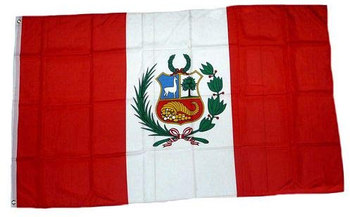 Fahne/Flagge Peru 150 x 250 cm