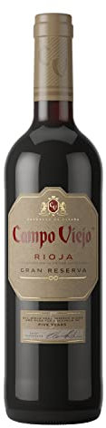 CAMPOVIEJO Rioja Gran Reserva, Spanischer Rotwein, Wein aus der Provinz La Rioja, 1 x 0,75 L
