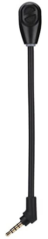 ASHATA Mini Microphone Flexible 3,5 Mm - Microphone Amovible 3,5 Mm Antibruit de Remplacement pour Cloud Flight S, pour Cloud Flight - Noir