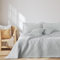 AmeliaHome Tagesdecke 170x210 cm Bettüberwürf zweiseitig Ultrasonic Steppung Polyester Ophelia Silber