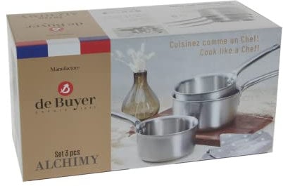 Lot de 3 casseroles Inox ALCHIMY