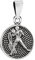 NKlaus 14,7mm Kettenanhänger Wassermann 925 Silber Horoskop Sternzeichen Zodiak Hänger 3871