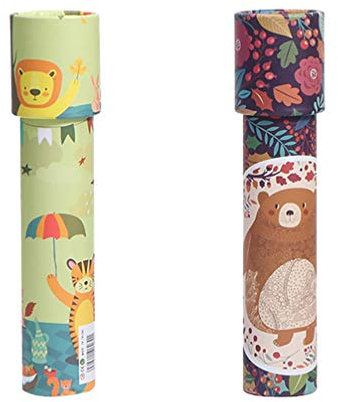 Toddmomy 2pièces Kaleidoscope Éducatif pour Garçon Fille Jouets Rotatifs Colorés Et Amusants Style Aléatoire