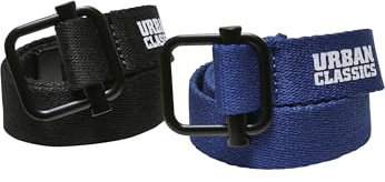 Urban Classics Unisex Industrial Canvas Belt Kids 2-Pack