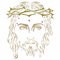 Jesus Schablone, 16,5 x 19,1 cm (S) – Christliche katholische religiöse Krone der Dornen Schablonen zum Malen Vorlage
