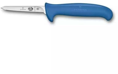 Victorinox Fibrox, Poultry Knife, 8cm, Straight, Small, Blue