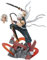 Uzui Tengen Figuren, Anime Figur Statuen Austauschbarer Kopf Anime Action Figur Ornamente Sammlung Geburtstagsgeschenke für Fans