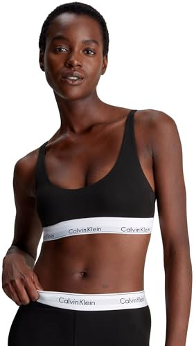Calvin Klein Women’s Lightly Lined Sport Bralette, Black (Black), S
