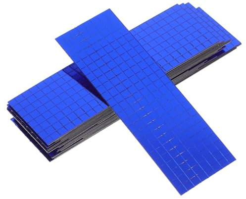 Housoutil 30 Rollen Selbstklebende Mosaikaufkleber Küche Selbstklebende Spiegelfliesen Wandrandleiste Badezimmeraufkleber Mit Spiegelmosaik Spiegelfliesen Selber Basteln Sprengstoffe Glas