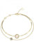 GUESS Armband 4G Crush JUBB04160JWYGS Edelstahl doppelt, Silber, Kein Edelstein