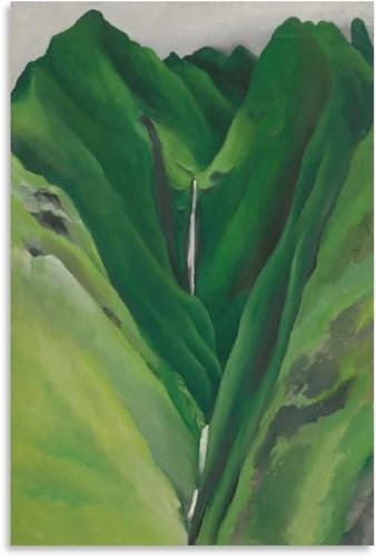 ZZYGGN GMGSW Georgia O'Keeffe Poster《Waterfall Valley》Malerei Georgia O'Keeffe Leinwand Wandkunst Georgia O'Keeffe Drucke für Home Decor Bild 50x70cm Kein Rahmen